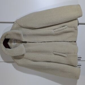 Sebby Collection Faux Fur Sherpa Jacket Size Large